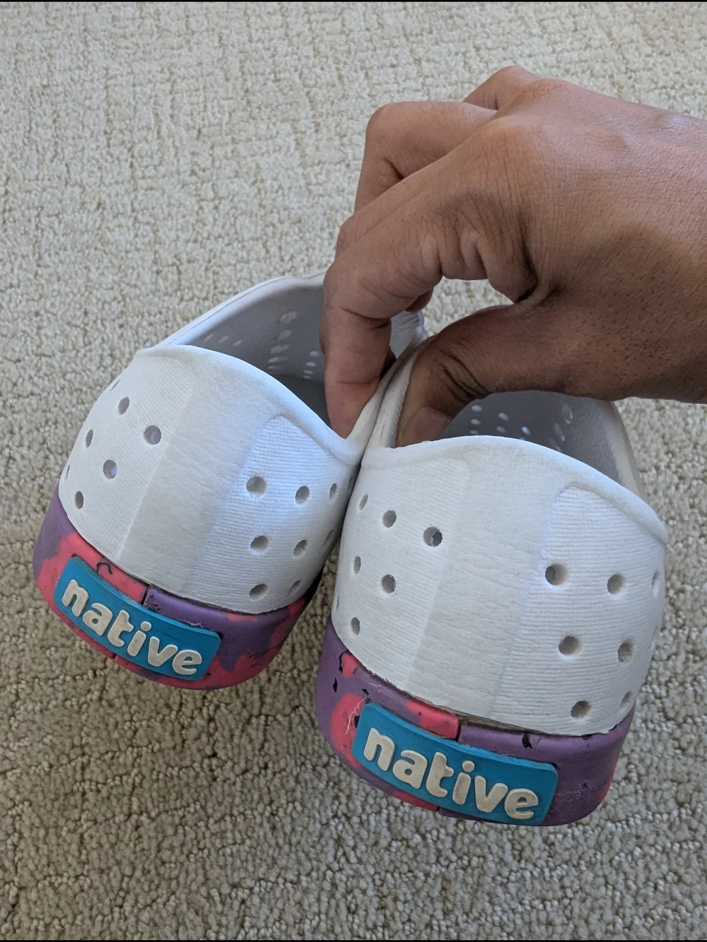 Native Jefferson Shoes Kids 13 Slip On Water Beach Sneakers Lightweight Washable